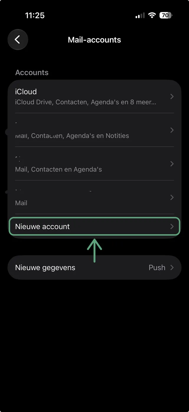 Mail-accounts › Nieuwe account